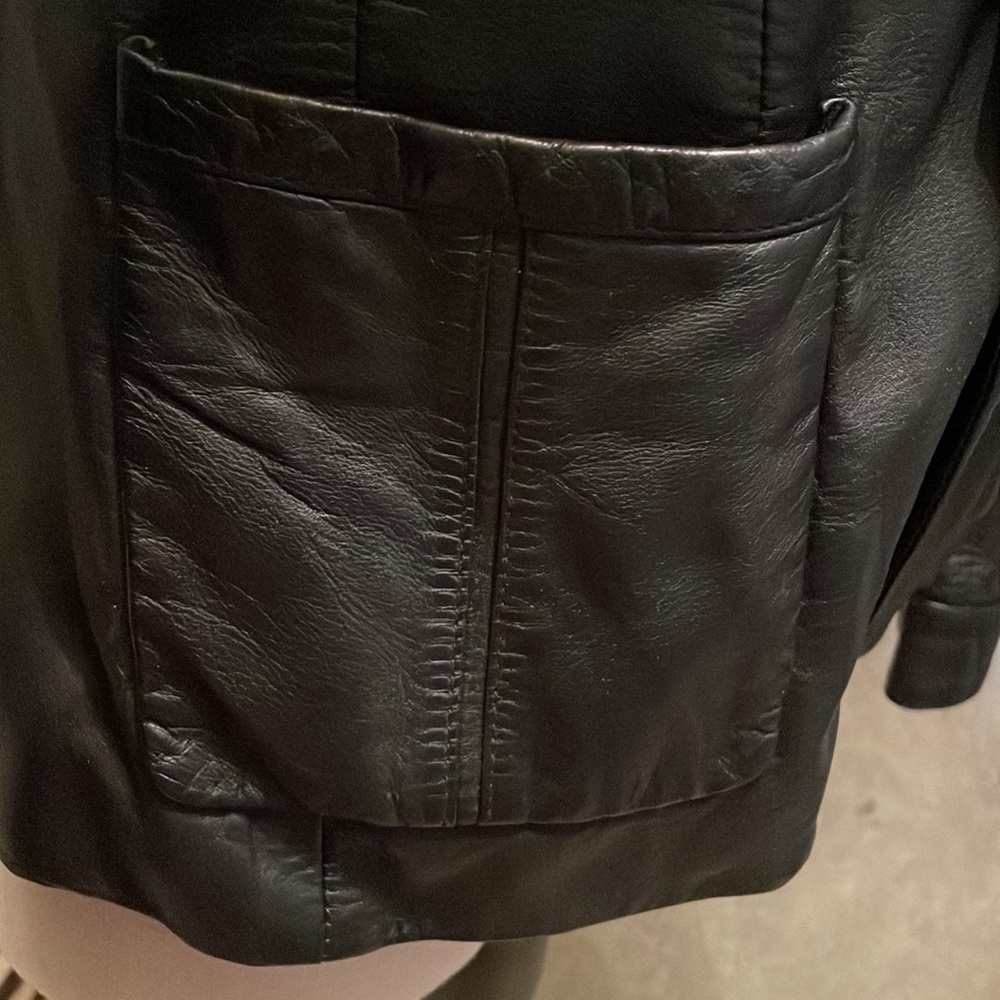 Vintage Balenciaga black leather jacket size 38 - Picture 12 of 16